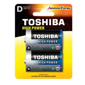 ΑΛΚΑΛΙΚΕΣ ΜΠΑΤΑΡΙΕΣ D TOSHIBA LR20GCP BP-2 1.5V 2τεμ.