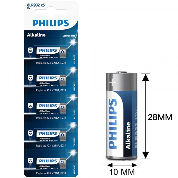 ΑΛΚΑΛΙΚΕΣ ΜΠΑΤΑΡΙΕΣ 23A PHILIPS 12V 5τεμ