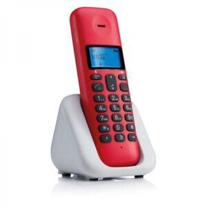 ΑΣΥΡΜΑΤΟ ΤΗΛΕΦΩΝΟ MOTOROLA T301 cherry ΜΕ ΑΝΟΙΚΤΗ ΑΚΡΟΑΣΗ