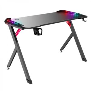 DEFENDER GAMING DESK TABLE RGB SPIRIT black