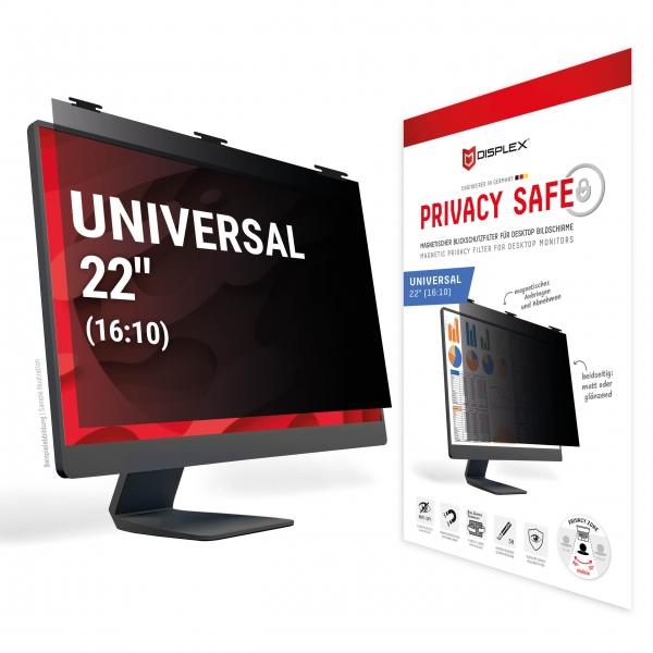 DISPLEX PRIVACY SCREEN PROTECTOR FOR DESKTOP UNIVERSAL 22'' (16:10)