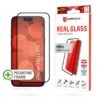 DISPLEX REAL TEMPERED GLASS 3D FULL GLUE IPHONE 15 / 15 PRO black