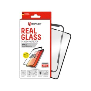 DISPLEX REAL TEMPERED GLASS 3D FULL GLUE IPHONE X / XS / 11 PRO black WITH APPLICATOR
