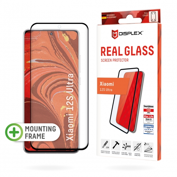DISPLEX REAL TEMPERED GLASS 3D CURVED XIAOMI 12S ULTRA /13 ULTRA black