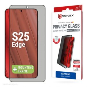 DISPLEX REAL TEMPERED GLASS 3D CURVED SAMSUNG S25 EDGE PRIVACY