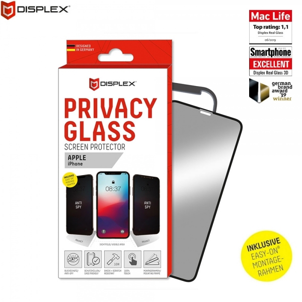 DISPLEX REAL TEMPERED GLASS 3D APPLE IPHONE 12 PRO MAX PRIVACY WITH APPLICATOR