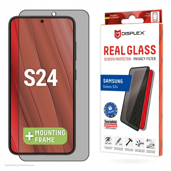 DISPLEX REAL TEMPERED GLASS 3D CURVED SAMSUNG S24/S25 PRIVACY