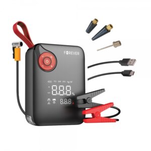 FOREVER JUMP STARTER 4 in 1 26.64Wh black red