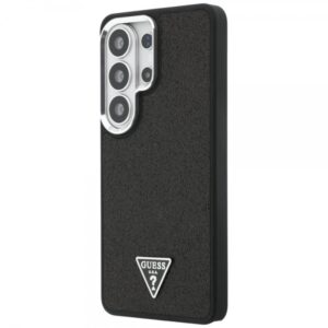 GUESS FIXED GLITTER TRIANGLE LOGO CASE MAG SAMSUNG S26 ULTRA black backcover