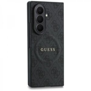 GUESS 4G LEATHER CLASSIC CASE MAG SAMSUNG Z FOLD 8 ULTRA black backcover