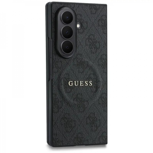 GUESS 4G LEATHER CLASSIC CASE MAG SAMSUNG Z FOLD 8 ULTRA black backcover