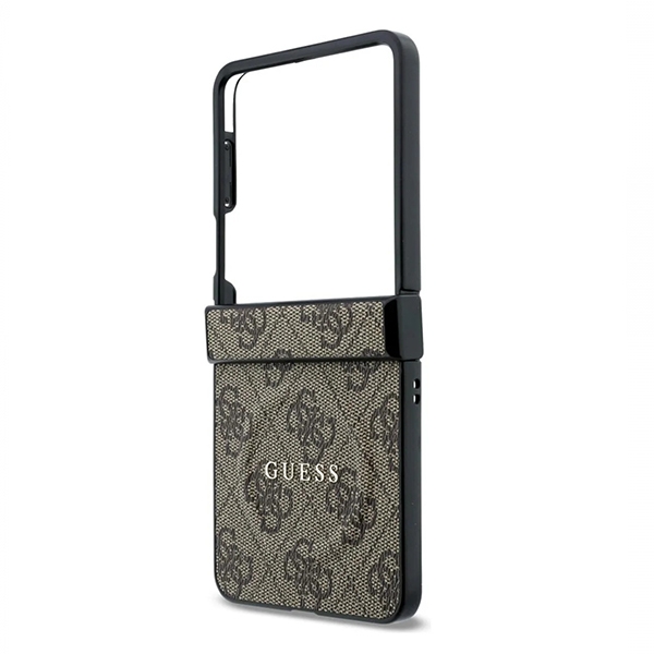 GUESS 4G LEATHER CLASSIC CASE MAG SAMSUNG Z FLIP 8 brown backcover