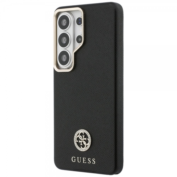GUESS RHINESTONE ROUND LOGO CASE MAG SAMSUNG S26 ULTRA black backcover