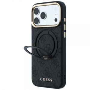 GUESS RING CLASSIC LOGO CASE MAG IPHONE 18 PRO MAX / 17 PRO MAX black  backcover