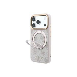 GUESS RING CLASSIC LOGO CASE MAG IPHONE 18 PRO MAX / 17 PRO MAX pink backcover