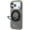 GUESS RING METAL LOGO CASE MAG IPHONE 18 PRO / 17 PRO black backcover