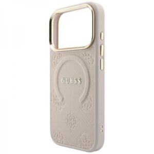GUESS SAFFIANO PEONY CASE MAG IPHONE 18 PRO MAX / 17 PRO MAX pink backcover