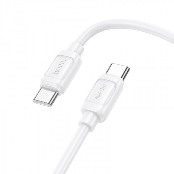 HOCO DATA CABLE TYPE C TO TYPE C X115 240W 3A 1m white