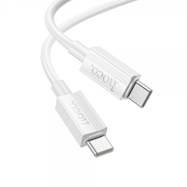HOCO TYPE C TO TYPE C DATA CABLE 3A 60W 1m X107 white