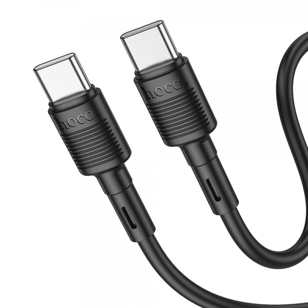 HOCO TYPE C TO TYPE C DATA CABLE 1m X83 3A 60W black