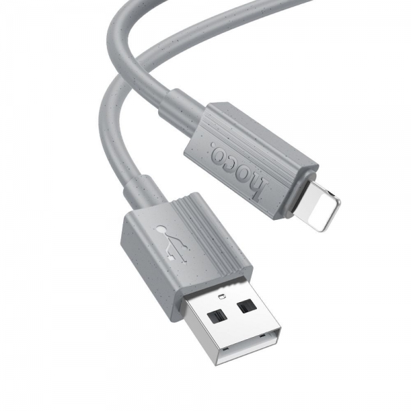 HOCO USB TO LIGHTNING DATA CABLE 1m X107 2.4A grey