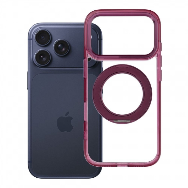 iS CIRCLE MAG COVER IPHONE 17 PRO MAX / 18 PRO MAX burgundy backcover