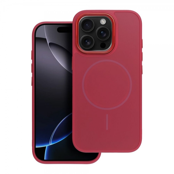iS METALLIC FRAME MAG COVER IPHONE 17 AIR pink backcover