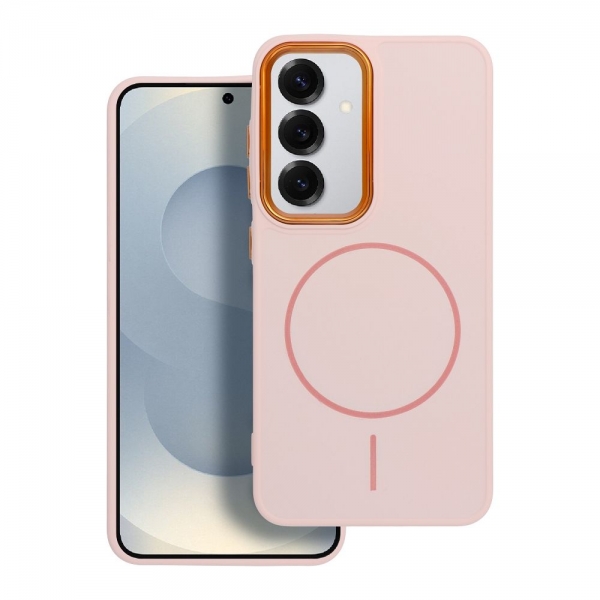 iS METALLIC FRAME MAG COVER SAMSUNG A27 pink backcover
