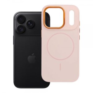 iS METALLIC FRAME MAG COVER IPHONE 17 PRO / 18 PRO pink backcover