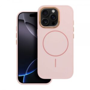 iS METALLIC FRAME MAG COVER IPHONE 16 pink backcover