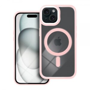 iS TPU MAG COLOR EDGE IPHONE 15 trans pink backcover
