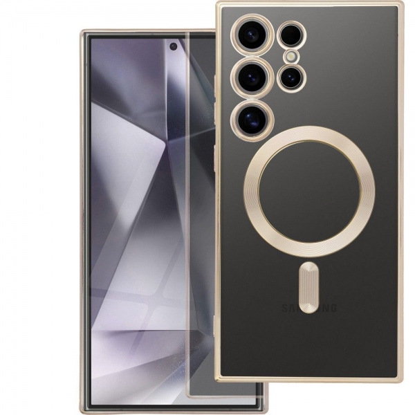 iS TPU MAG ELECTRO SAMSUNG A17 / A18 trans gold backcover