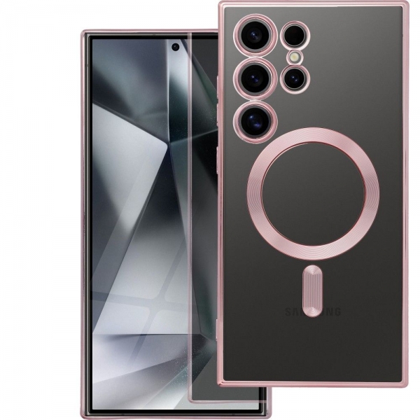 iS TPU MAG ELECTRO SAMSUNG A17 / A18 trans pink backcover