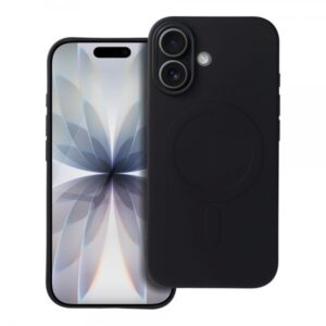 iS TPU SILICONE MAG IPHONE 17 (BIG HOLE) black backcover