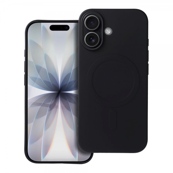 iS TPU SILICONE MAG IPHONE 17 (BIG HOLE) black backcover