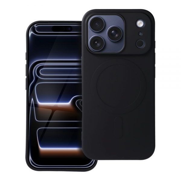 iS TPU SILICONE MAG IPHONE 17 PRO MAX / 18 PRO MAX (BIG HOLE) black backcover