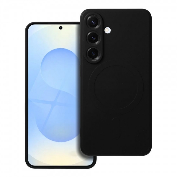 iS TPU SILICONE MAG SAMSUNG S25 black backcover