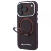 KARL LAGERFELD IPHONE 18 PRO MAX / 17 PRO MAX 360 RING SAFFIANO CLASSIC LOGO MAGSAFE burgundy backco