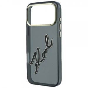 KARL LAGERFELD IPHONE 18 PRO / 17 PRO IML BIG SIGNATURE METAL LOGO MAGSAFE backcover