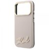 KARL LAGERFELD IPHONE 18 PRO / 17 PRO RIFIGN SIGNATURE LOGO MAGSAFE pink backcover
