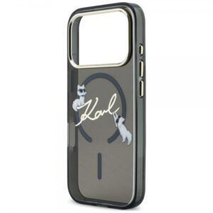 KARL LAGERFELD IPHONE 18 PRO / 17 PRO SCRIPT LOGO MAGSAFE black backcover