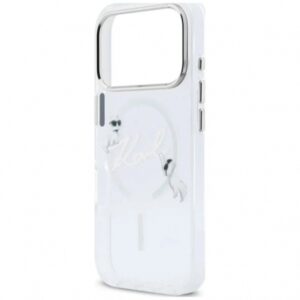 KARL LAGERFELD IPHONE 18 PRO / 17 PRO SCRIPT LOGO MAGSAFE transparent backcover