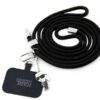 KARL LAGERFELD NECK STRAP LANYARD IKONIK KARL FOR PHONES black