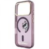 KARL LAGERFELD IPHONE 18 PRO MAX / 17 PRO MAX IML PEEKABOO PRINT MAGSAFE burgundy backcover