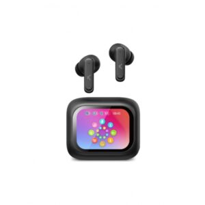 Ksix WIRELESS TWS VISION TFT DISPLAY EARBUDS NOICE CANCELLATION black