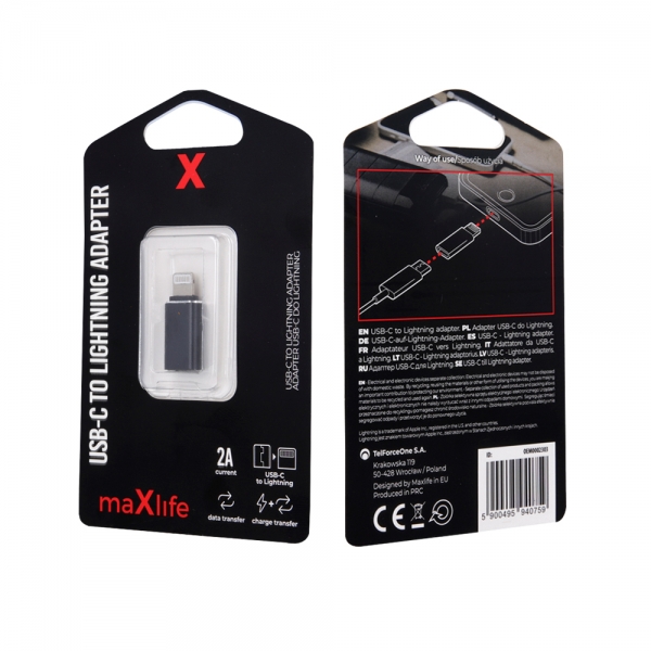 MAXLIFE ADAPTER TYPE C to LIGHTNING