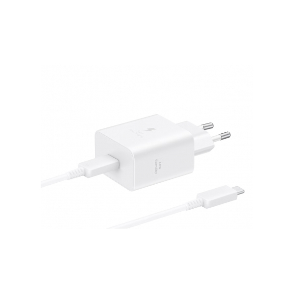 ORIGINAL SAMSUNG FAST TRAVEL CHARGER 45W with TYPE-C CABLE 5A white
