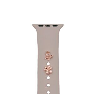 PINS CHARMS FOR SMARTWATCH STRAPS CAT rose gold