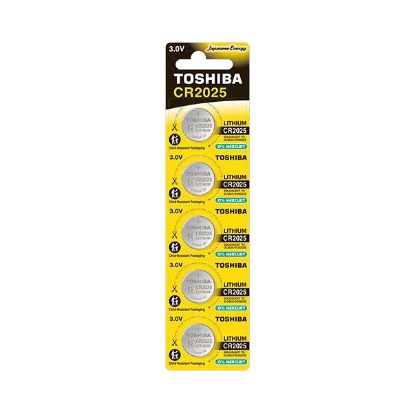 SBAT TOSHIBA CR2025 CP-5C 3V 5τεμ.