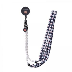 SBS EMILY IN PARIS UNIVERSAL NECK STRAP FOULARD FOR PHONES 60cm Pied de poule